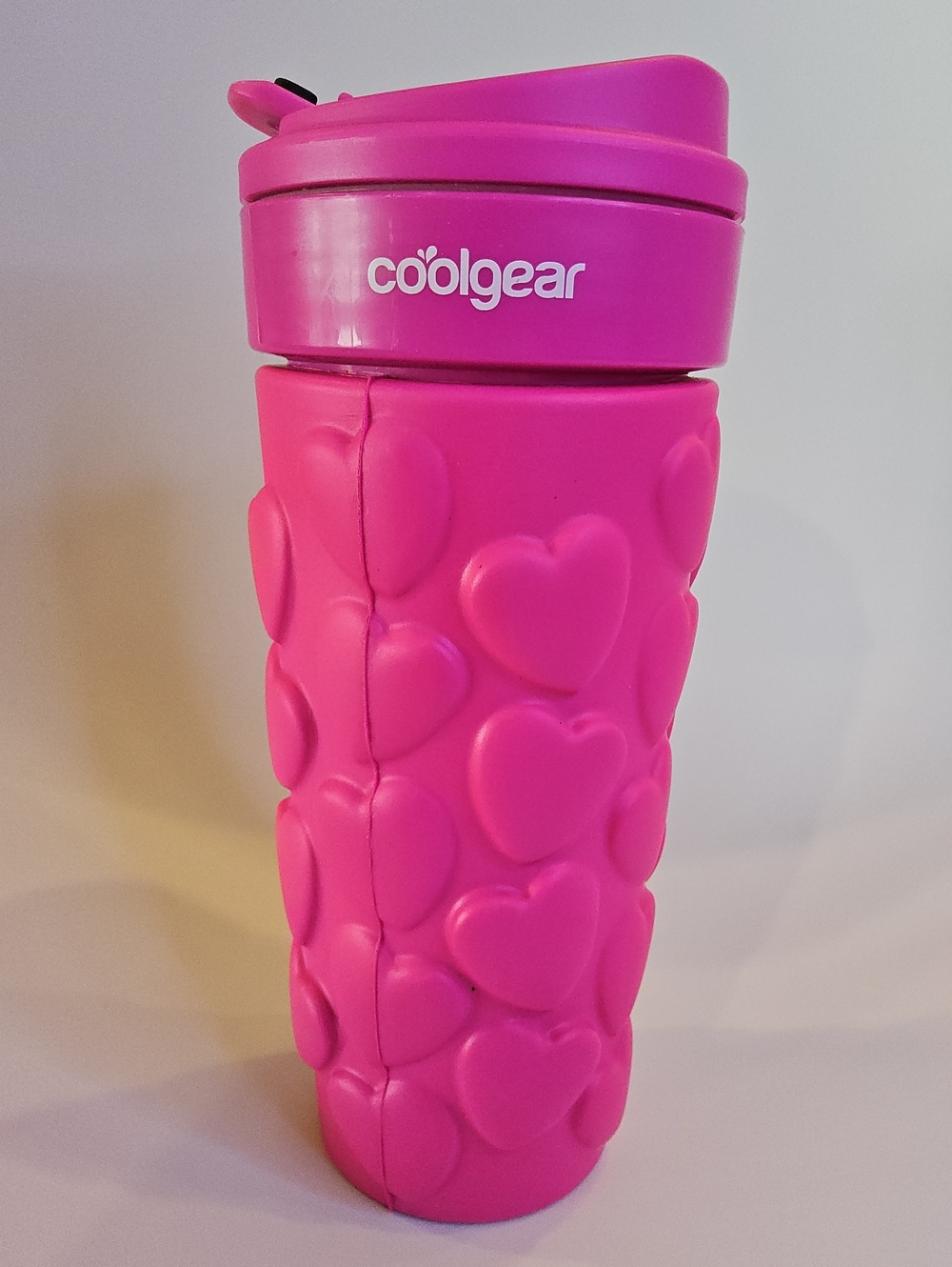 Cool Gear soft Pink Heart Sleeves Travel Tumbler